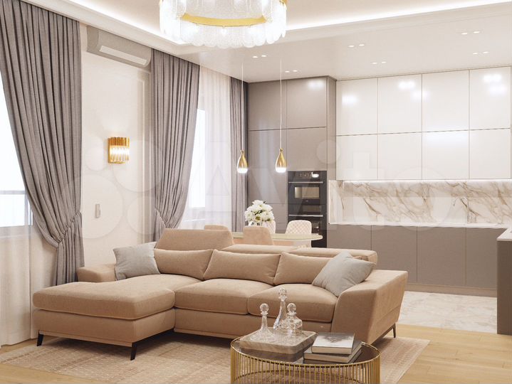 3-к. квартира, 52,2 м², 3/13 эт.