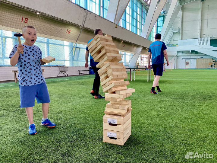 Гигантская дженга на праздник корпоратив аренда