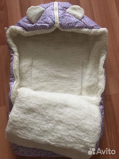 Зимний конверт на овчине