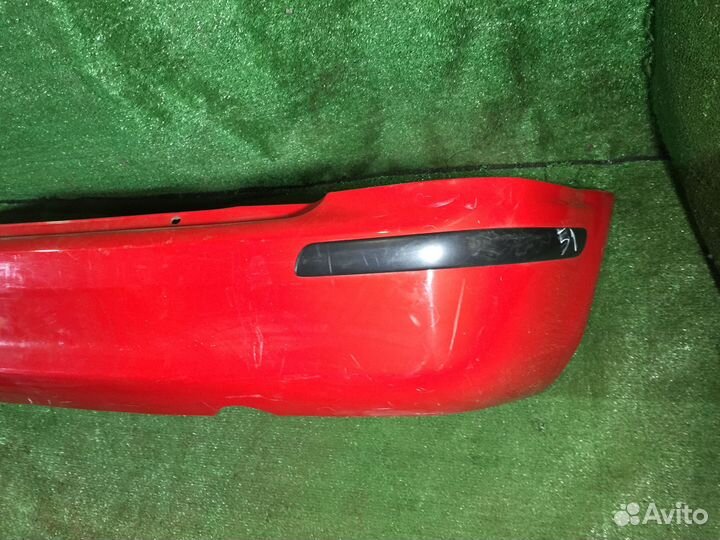 Бампер задний HB Mazda 323 BJ Красный с накладками