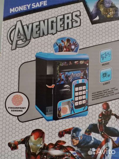 Сейф - копилка, свет, звук