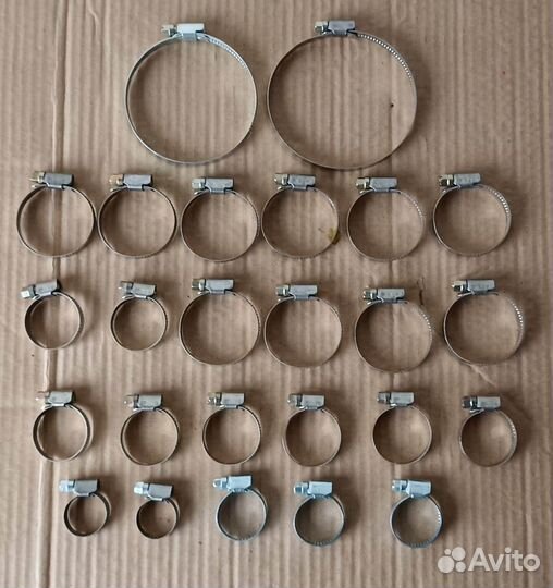 Комплект хомутов патрубков двигателя ваз 2110-2112