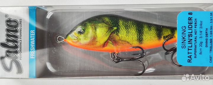 Джерки Salmo Rattlin Slider 8S