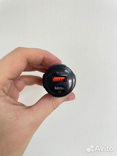 Зарядное устройство (адаптер) 12/24V USB+Type-C