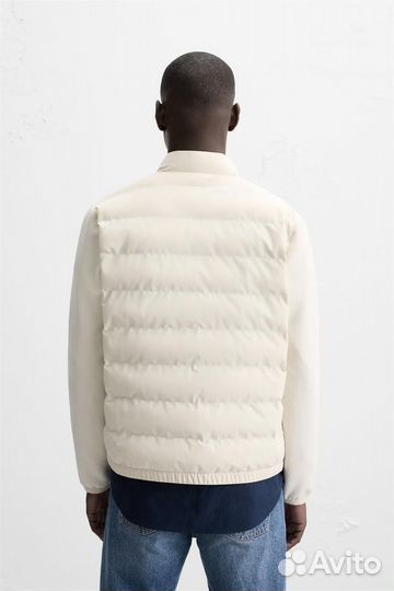Zara мужская стеганая куртка