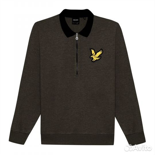 Джемпер классический на молнии lyle & scott