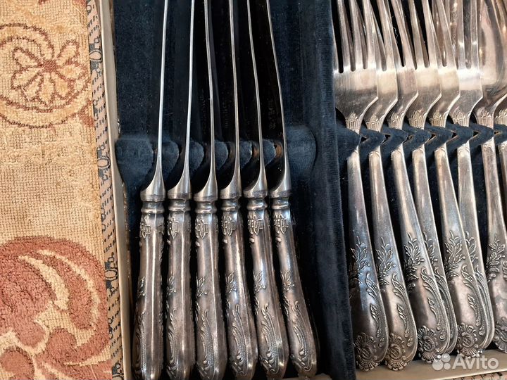 Столовые приборы СССР(мельхиор) 6 персон