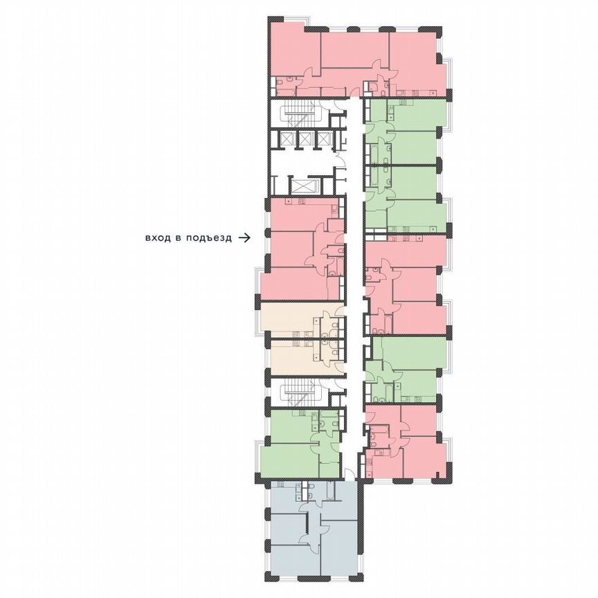 Квартира-студия, 21,4 м², 20/23 эт.