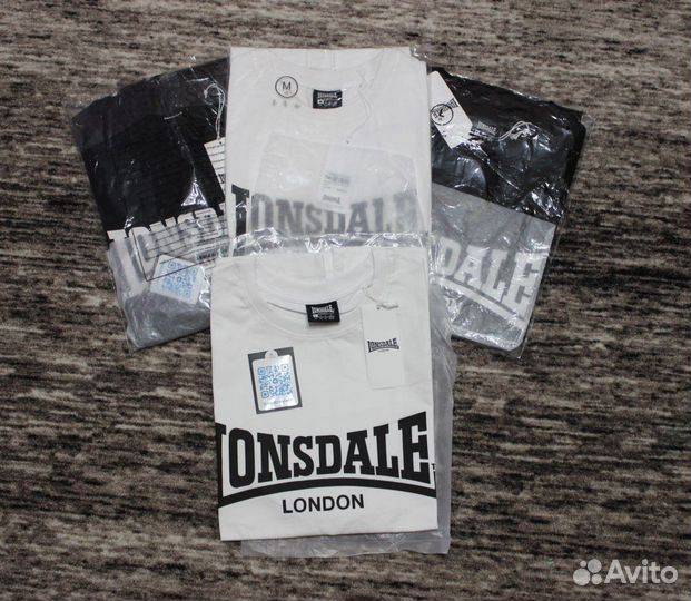 Футболка Lonsdale London Tee Logo оригинал белая