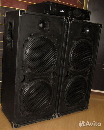 Колонки XLine 1500W A-212 2шт Pro Stereo Усилитель