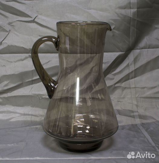 Кувшин, коричневое стекло, СССР, высота 23,5 см, д