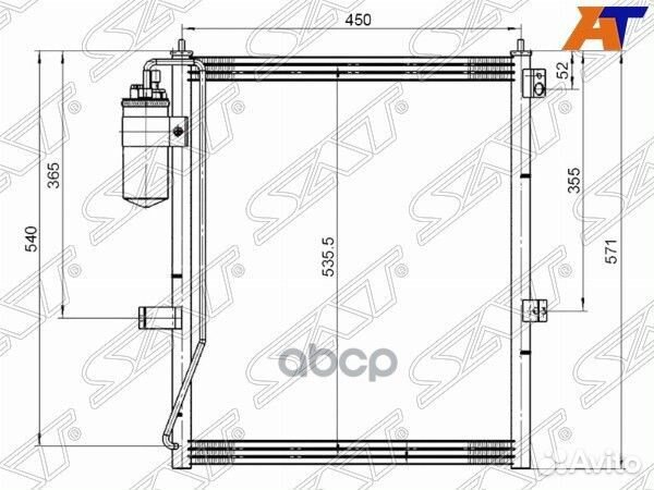 Радиатор кондиционера stmb933940 Sat