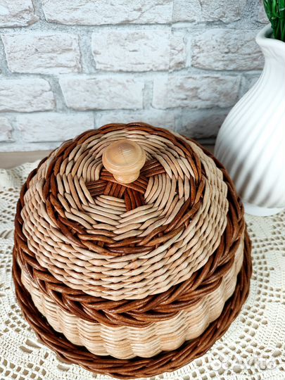 Хлебница плетеная