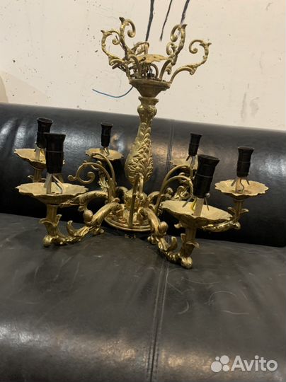 Бронза люстра СССР литье