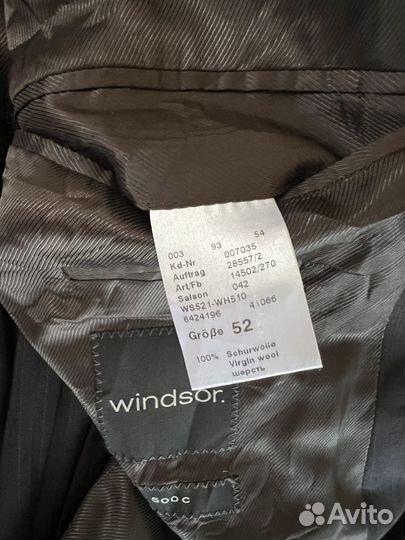 Мужской классический костюм windsor 50 52