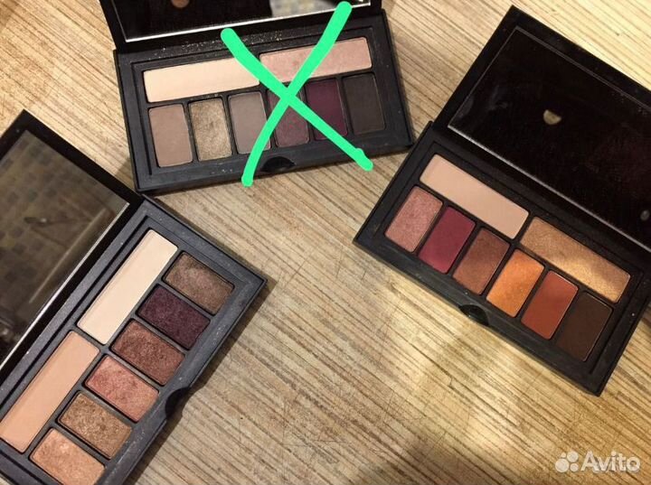 Палетки теней, пигменты, карандаши kiko