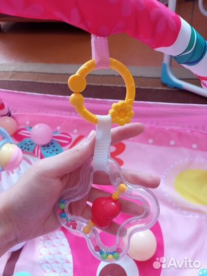 Развивающий коврик-манеж с дугами