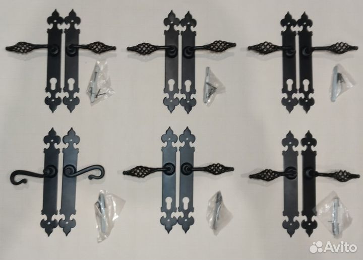 Ручка дверная на планке Cottali Basket (6 шт)