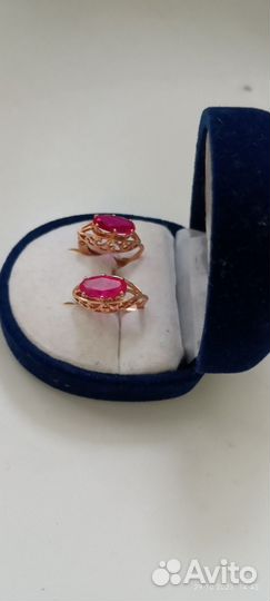 Серьги золото