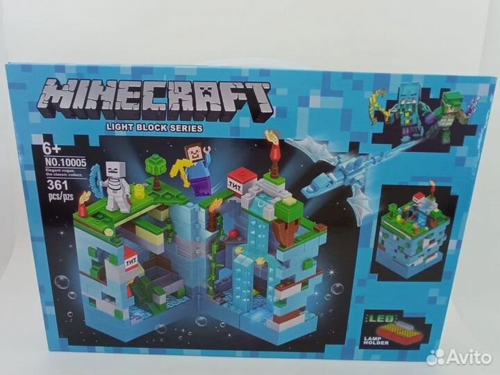 Конструктор Майнкрафт с подсветкой 361 дет