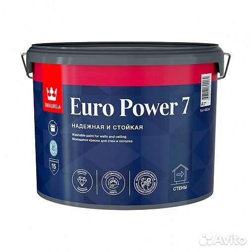 Краска Тиккурила Tikkurila Euro Power 7 Евро 7