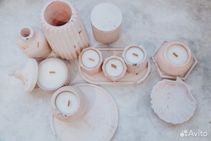 Подарочный набор декор для дома,свечи,мыло