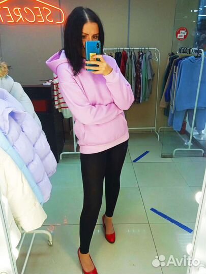 Женское худи, свитшот, толстовка, кофта на флисе н