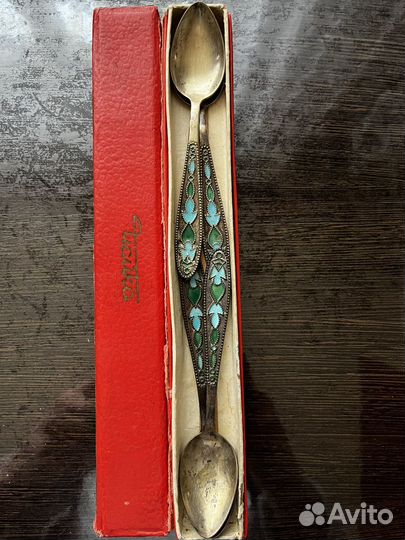 Набор ложек серебро СССР 875