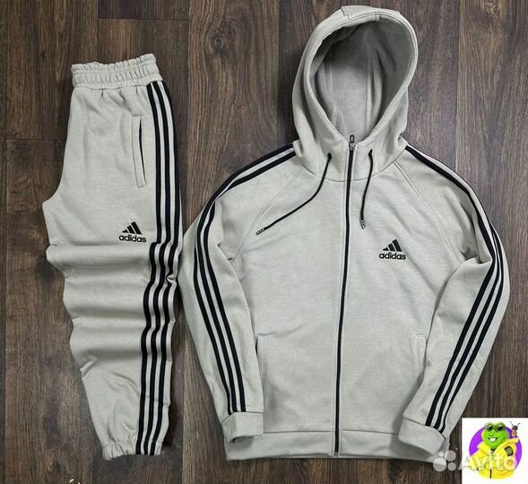 Флисовый спортивный костюм Adidas