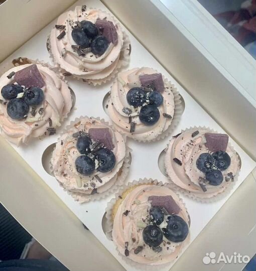 Клубника в шоколаде, капкейки