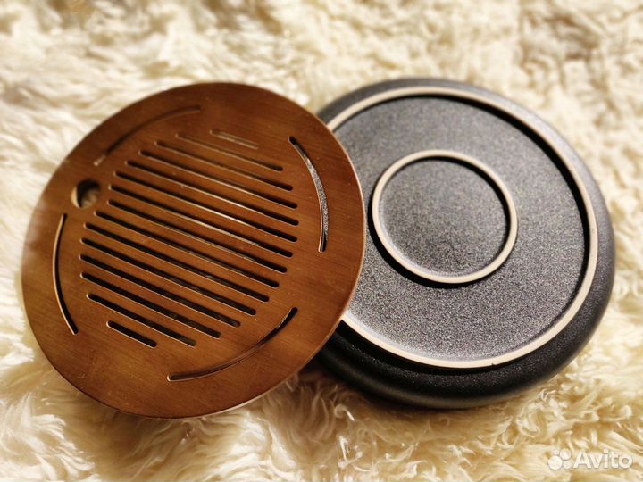 Керамическая чабань с бамбуковым верхом