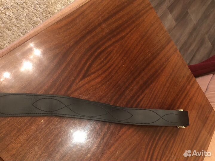 Кожаный армейский ремень