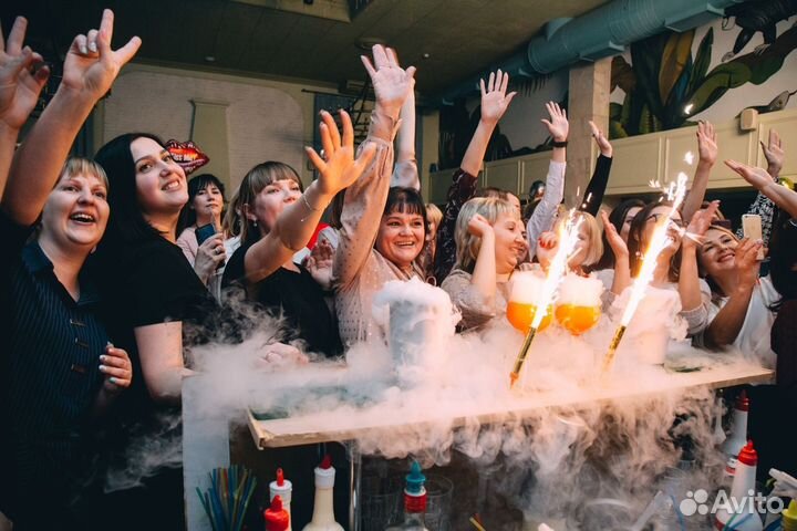 Бармен Шоу, Свадьба, Тяж. дым, Холод. фонтаны