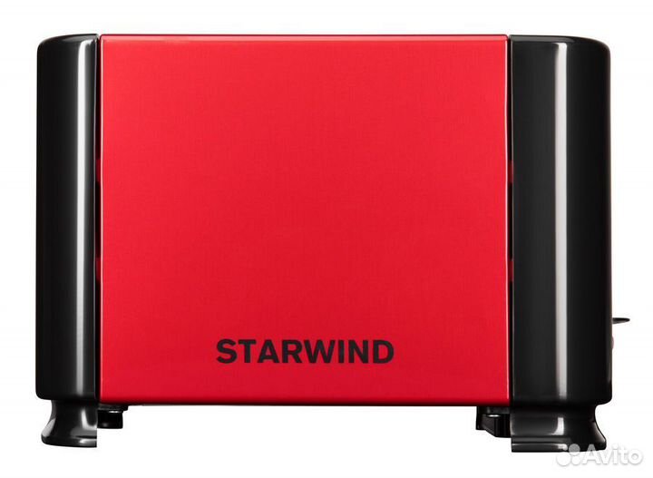 Тостер Starwind ST1102, красный, черный