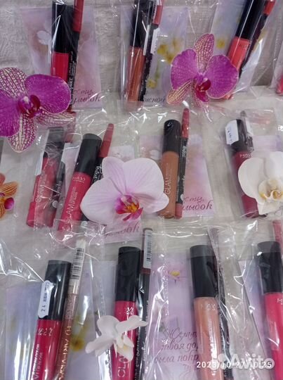 Набор мини, блеск Glam cream + карандаш для губ