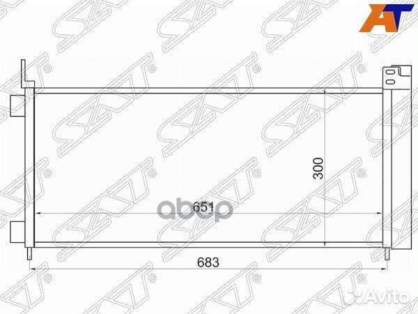 Радиатор кондиционера Lexus NX200 14-21 / NX200