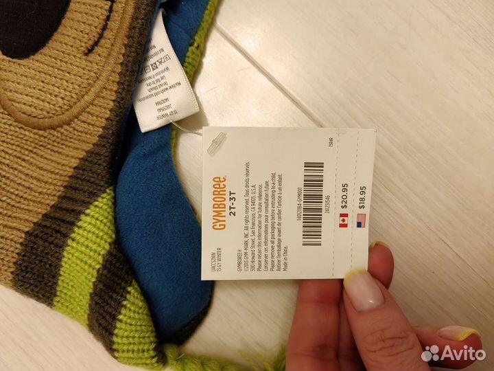 Новая шапка на флисе Gymboree 2-3 года