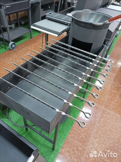 Мангал с печкой под казан