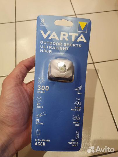 Налобный фонарь Varta