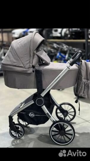 Новая Коляска 3 в 1 серая