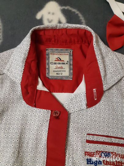 Рубашка с бабочкой детская 92 размер