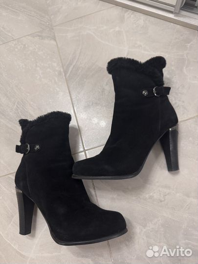 Ботильоны натуральная замша 38