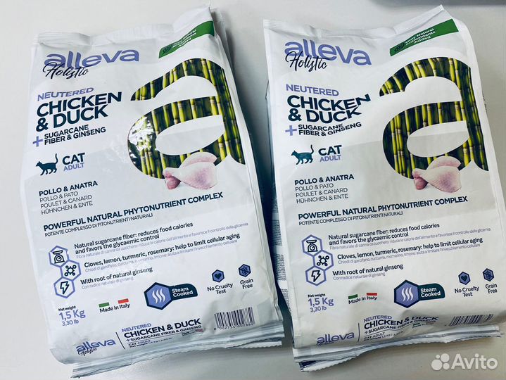 Сухой корм alleva, для кошек, 1,5 кг