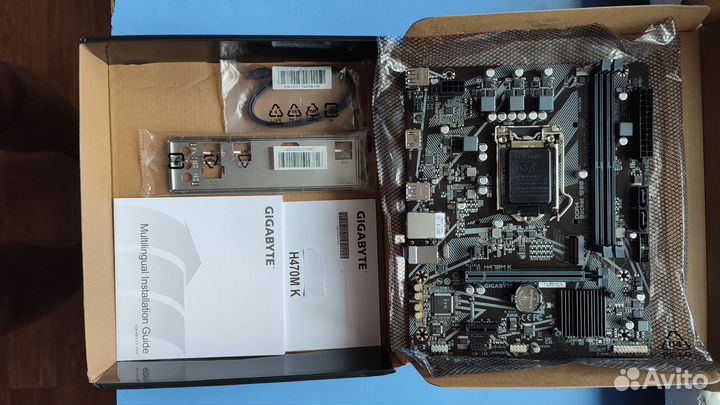 Новая Игровая Мат Плата Gigabyte H470M LGA 1200