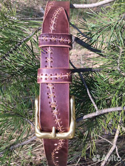 Эксклюзивный ремень ручной работы
