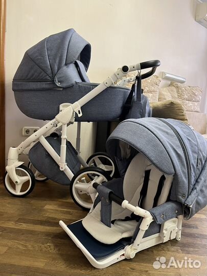 Коляска 2 в 1 adamex luciano
