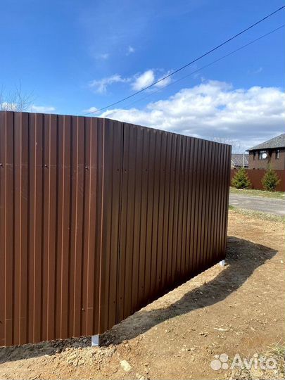 Ворота распашные / забор из сетки рабицы / заборы