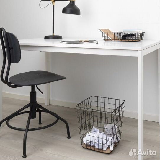 Икеа Корзина для бумаг, черный 20 л