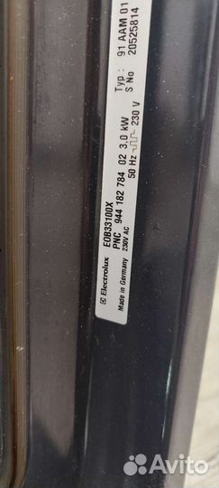 Духовой шкаф electrolux бу