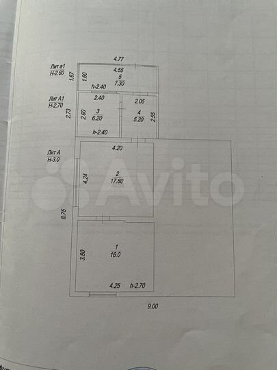 Дом 53 м² на участке 14 сот.
